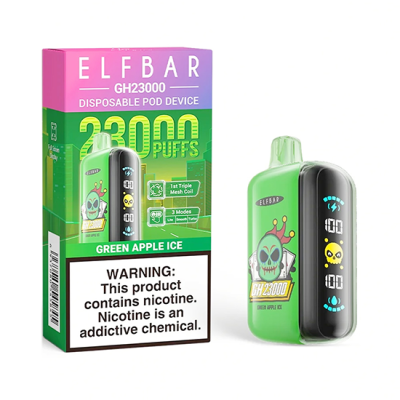ELFBAR GH23000 GREEN APPLE ICE