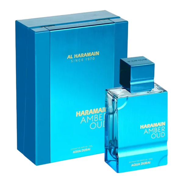 PERFUME AL HARAMAIN AMBER OUD AQUA DUBAI EAU DE PERFUM 100ML