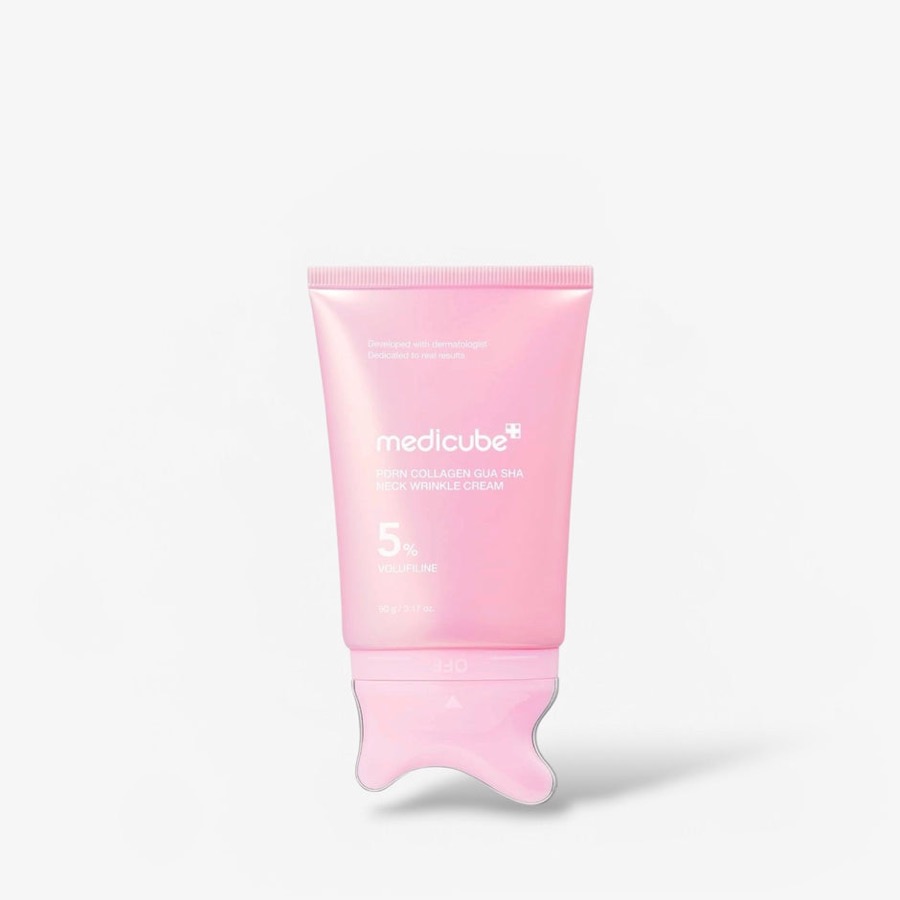 CREME FACIAL MEDICUBE PDRN COLLAGEN GUA SHA NECK WRINKLE 90G