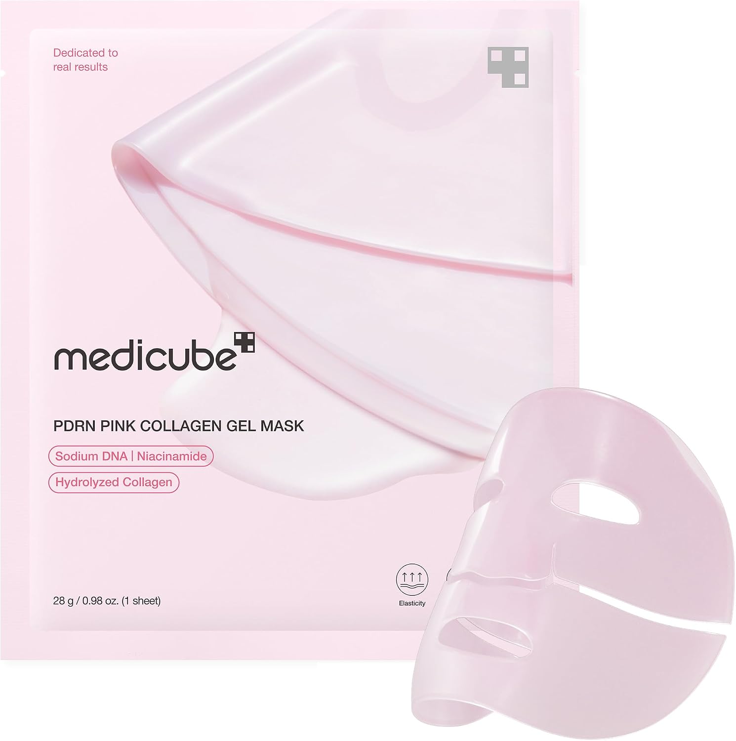 MASCARA FACIAL MEDICUBE PDRN PINK COLLAG GEL - 28G (4 UNIDADES)