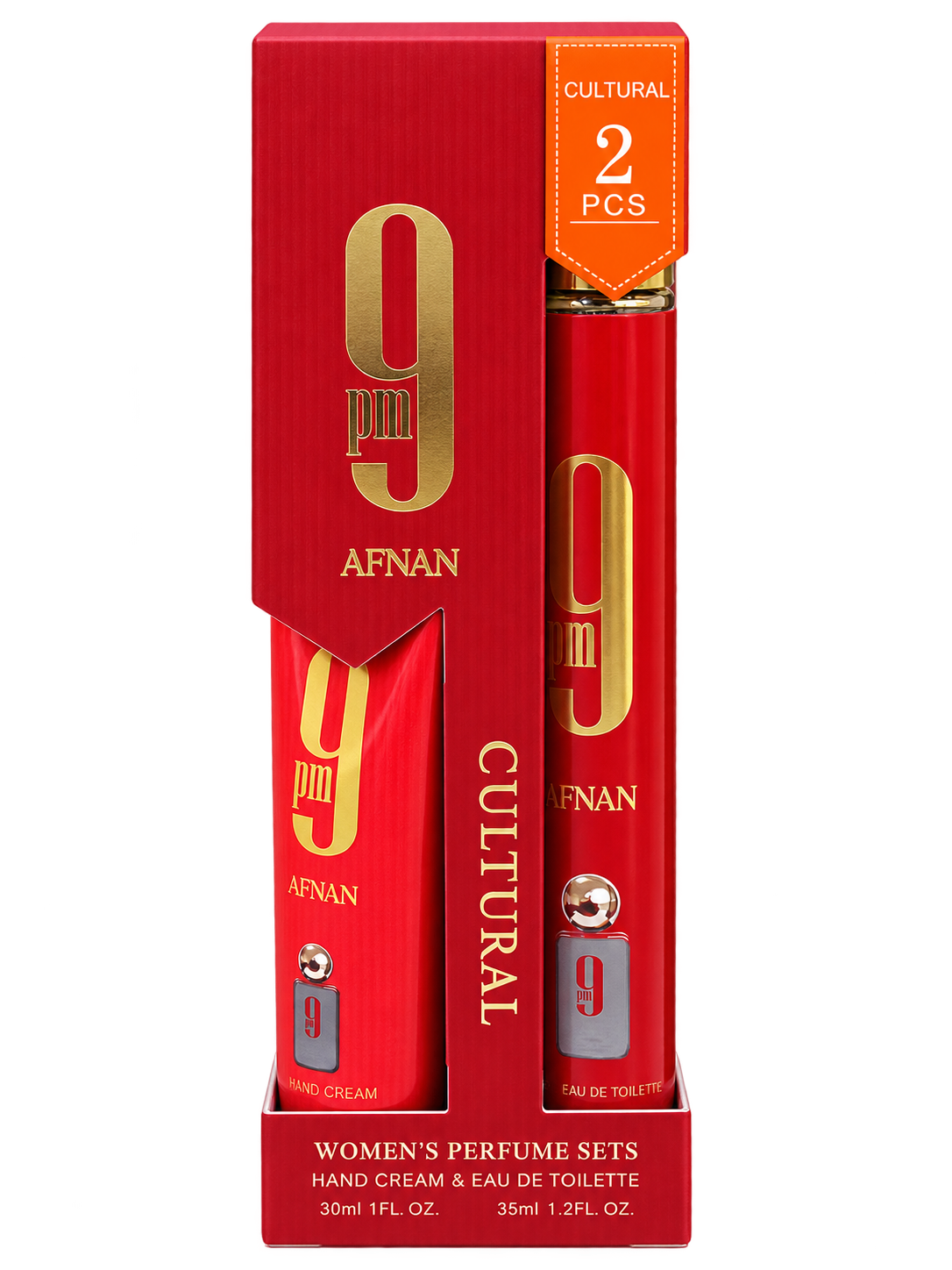 KIT PERFUME AFNAN 9PM REBEL 35ML + CREMA DE MANO 30ML