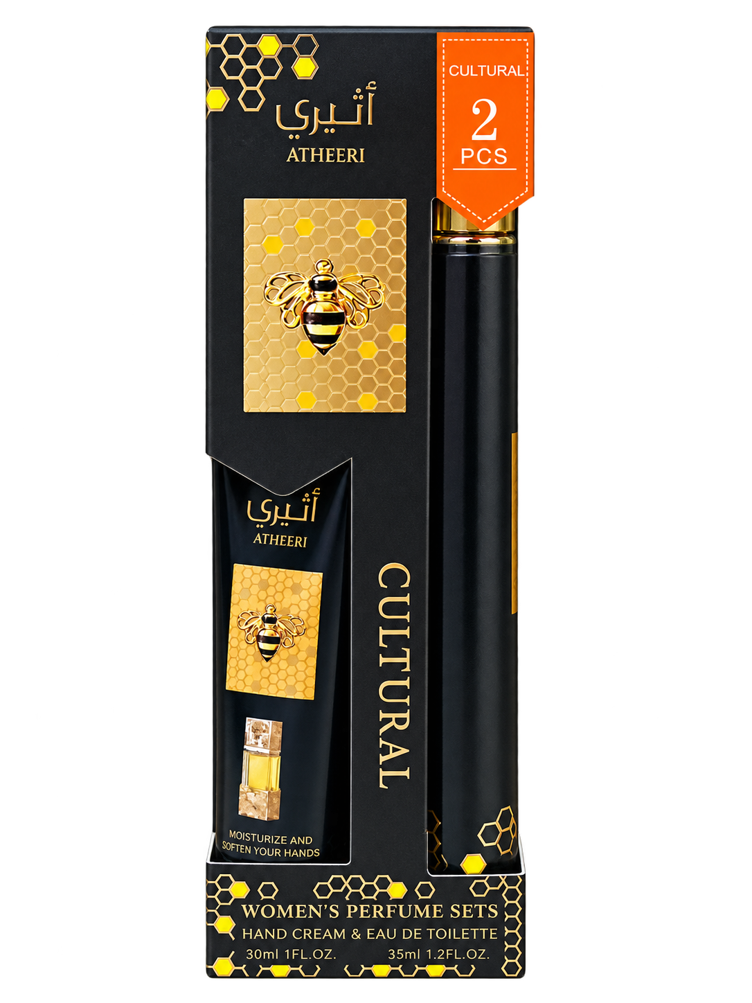 KIT PERFUME LATTAFA ATHEERI 35ML + CREMA DE MANO 30ML