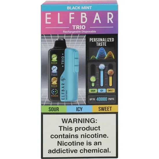 ELF BAR TRIO 40K BLACK MINT