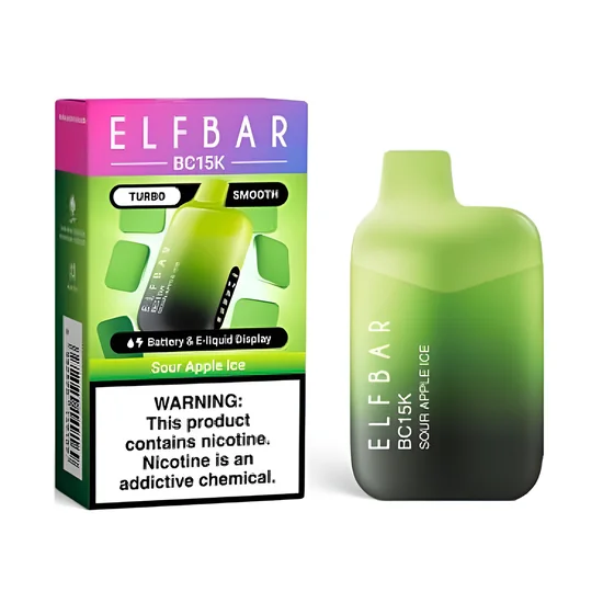 ELF BAR BC 15K GREEN APPLE ICE